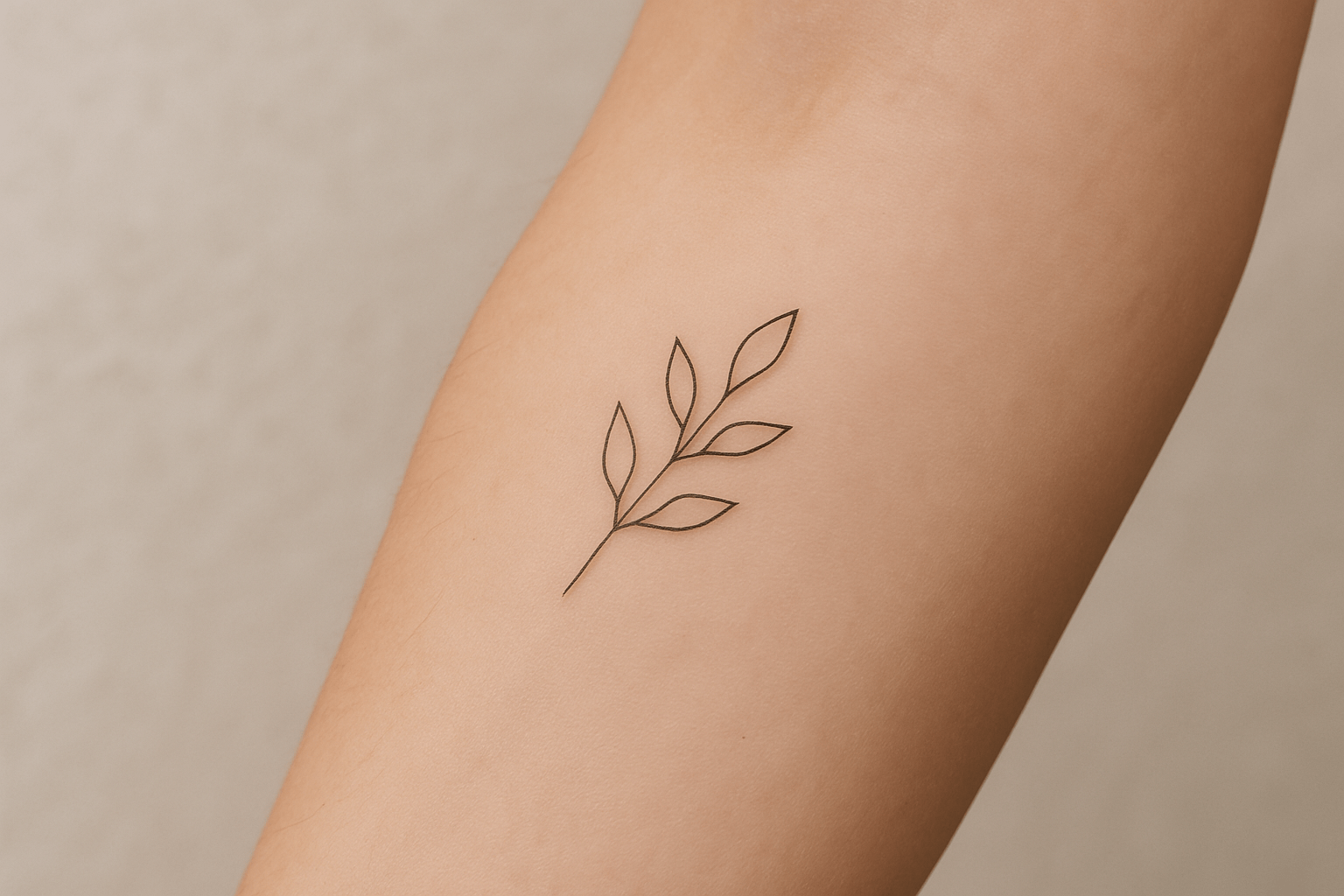 Minimalistische fineline tattoos – subtiel & stijlvol
